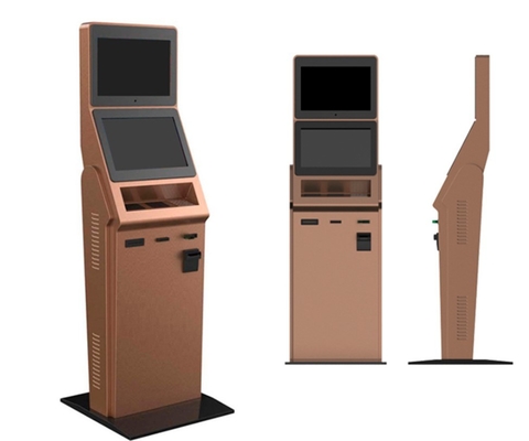 Kiosk máy quét mã vạch đa chức năng màn hình kép cho máy ATM