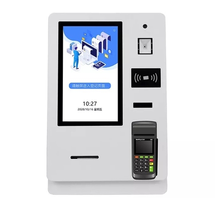 Kiosk nhận phòng khách sạn thông minh tự động 15,6 inch Với Máy rút thẻ Máy quét hộ chiếu