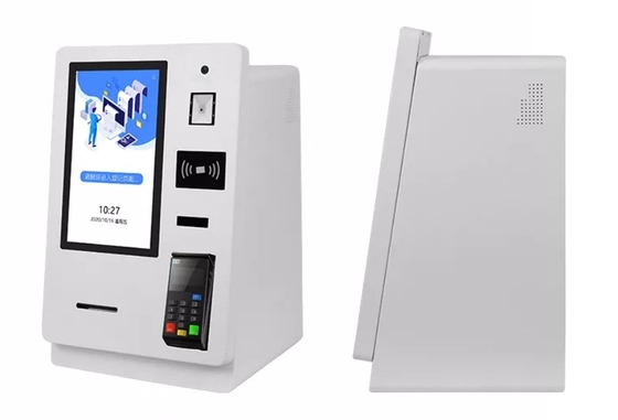 Kiosk nhận phòng khách sạn thông minh tự động 15,6 inch Với Máy rút thẻ Máy quét hộ chiếu