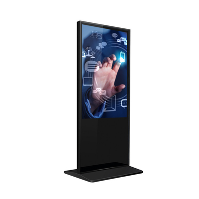 500-700nit Bảng hiệu kỹ thuật số màn hình LCD Android trong nhà Totem Siêu mỏng Miễn phí đứng