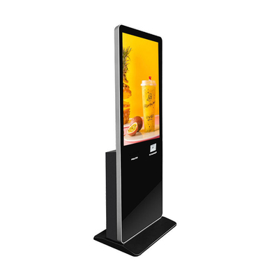 Màn hình cảm ứng 43 inch Kiosk Hiển thị biển báo kỹ thuật số dọc với máy in vé