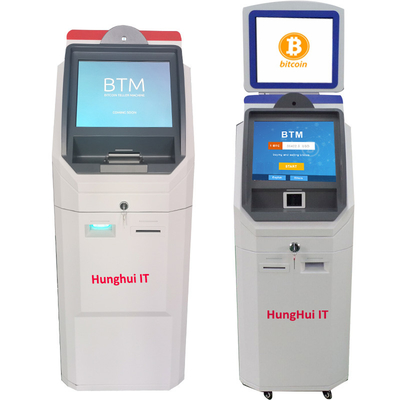 Màn hình cảm ứng điện dung Máy rút tiền Bitcoin ATM có máy rút / gửi tiền mặt