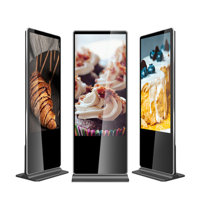 Trung tâm mua sắm Tầng hiển thị LCD đứng Bảng hiệu kỹ thuật số Totem 43 49 55 inch Trong nhà