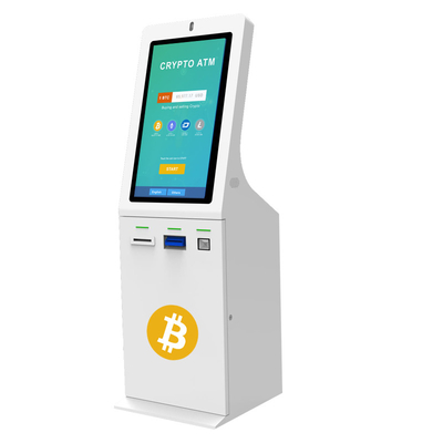 Phần mềm miễn phí Máy tái chế tiền mặt Bitcoin ATM Kiosk 32 inch với Máy quét QR