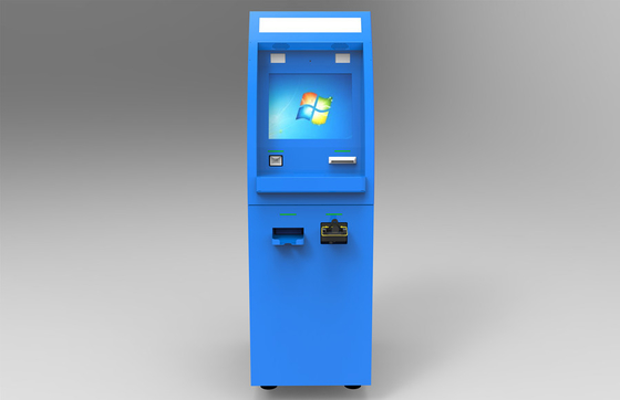 Máy ATM ngân hàng màn hình cảm ứng 19 inch với máy nhận và rút tiền số lượng lớn