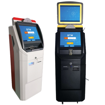 Màn hình cảm ứng điện dung Máy rút tiền Bitcoin ATM có máy rút / gửi tiền mặt