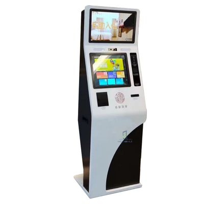 Kiosk thanh toán hóa đơn tự phục vụ màn hình kép FCC với máy quét QR