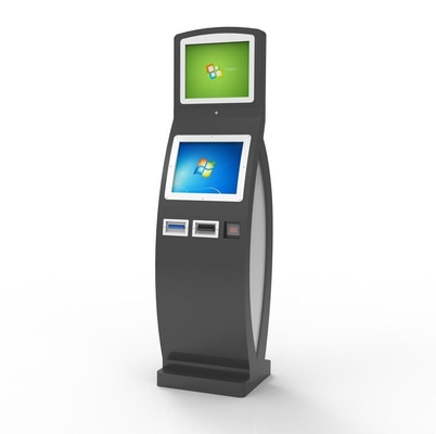 Hệ thống kiosk tự phục vụ màn hình cảm ứng tương tác với tiền mặt vào và ra
