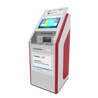Ngân hàng Tất cả trong một Máy Kiosk Thanh toán Tiền mặt Màn hình cảm ứng 10 điểm
