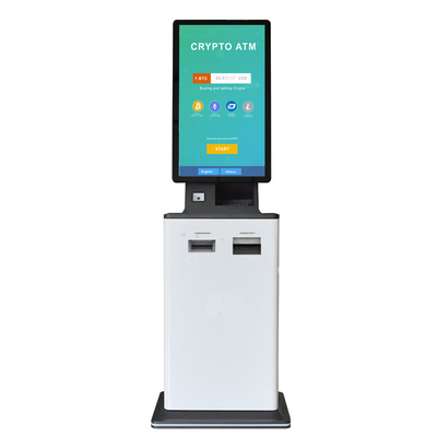Hunghui 21.5 inch Tự phục vụ Bitcoin ATM Thanh toán hóa đơn Kiosk Sàn giao dịch