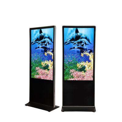 Trung tâm mua sắm Tầng hiển thị LCD đứng Bảng hiệu kỹ thuật số Totem 43 49 55 inch Trong nhà