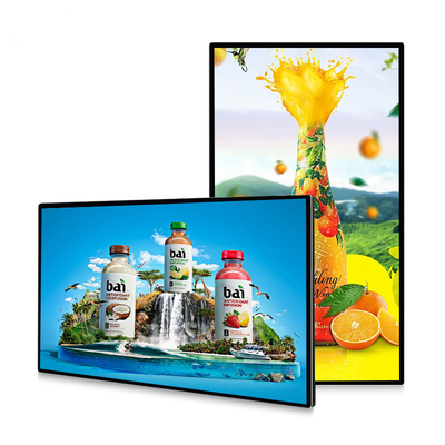 Màn hình hiển thị quảng cáo LCD treo tường 55 inch trong nhà 250cd / M2